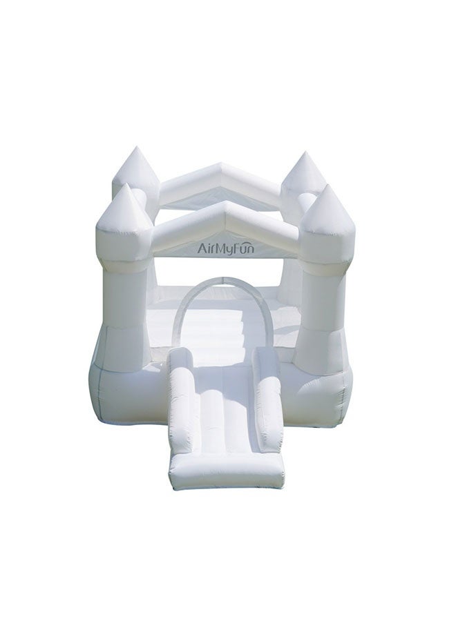 JSAITOYS Inflatable Castle (with Slide/Protective Net) - 260x190x170cm Large Kids Bounce House - Image 3
